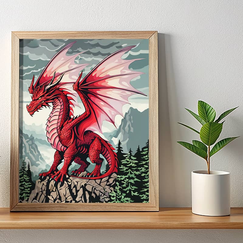 Red Dragon - Paint by Numbers