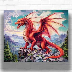 The Ancient Dragon - Animal Paint by Numbers for Adults