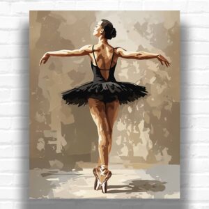The Ballerina Poise - Painting by Numbers Kit