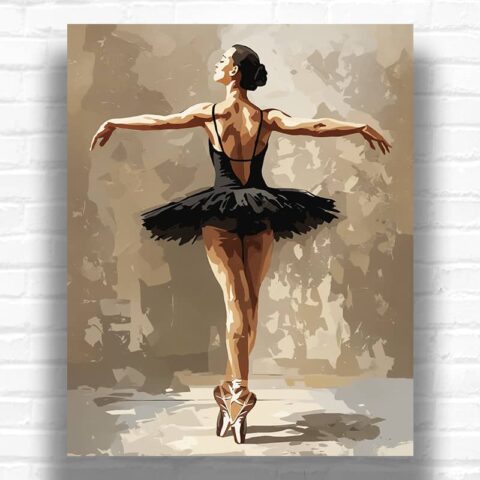 The Ballerina Poise - Painting by Numbers Kit