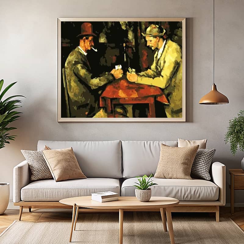 The Card Players by Paul Cezanne 1890 Paint by Number – Famous Artwork
