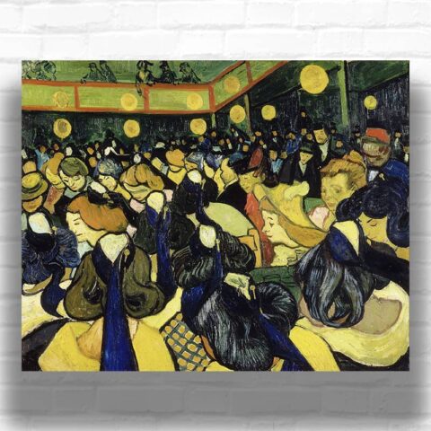 The Dance Hall in Arles by Vincent van Gogh 1888 - Paint by Numbers