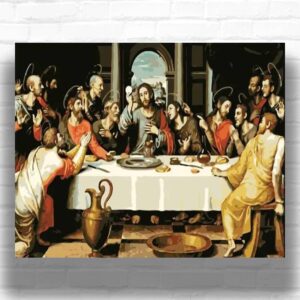 The Last Supper by Vicente Juan Masip 1562 - Paint by Numbers Famous