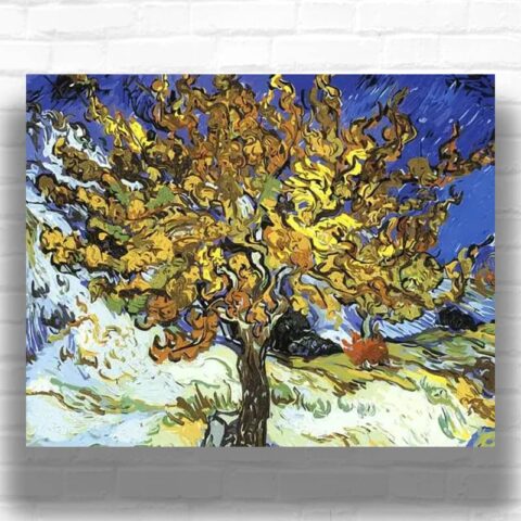 The Mulberry Tree by Vincent van Gogh 1890 Paint by Numbers - Most Famous Art