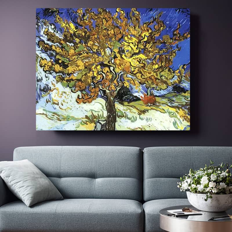The Mulberry Tree by Vincent van Gogh 1890 - Paint by Numbers