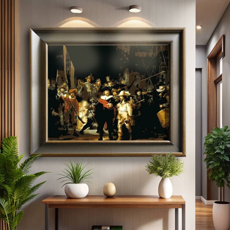 The Night Watch by Rembrandt van Rijn 1642 - Paint by Number