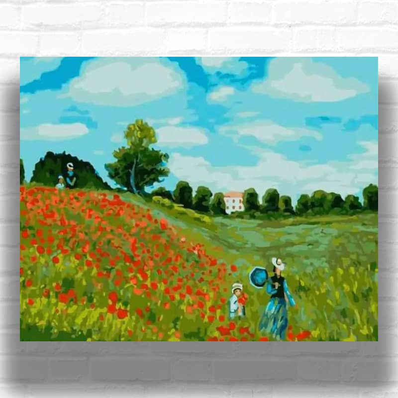 The Poppy Field near Argenteuil by Claude Monet 1873