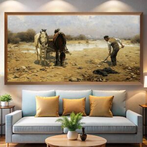 The Sand Digger by Alfred Kowalski Paint by Numbers - Classic Labor Art