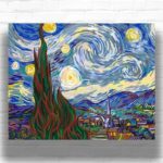 The Starry Night by Vincent van Gogh 1889 - Famous Paint by Numbers