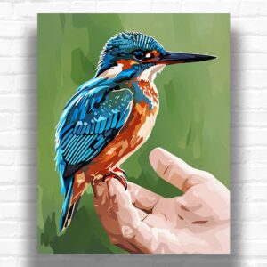 Tiny Kingfisher - Paint by Numbers