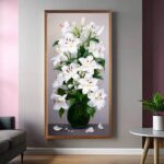 White Lilies in a Vase - Giant Paint by Number Kits
