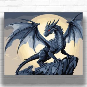 Black Dragon - Paint by Numbers Kit