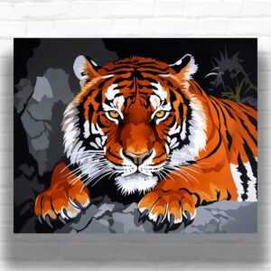 Calm Tiger - Painting by Numbers Kit for Adults