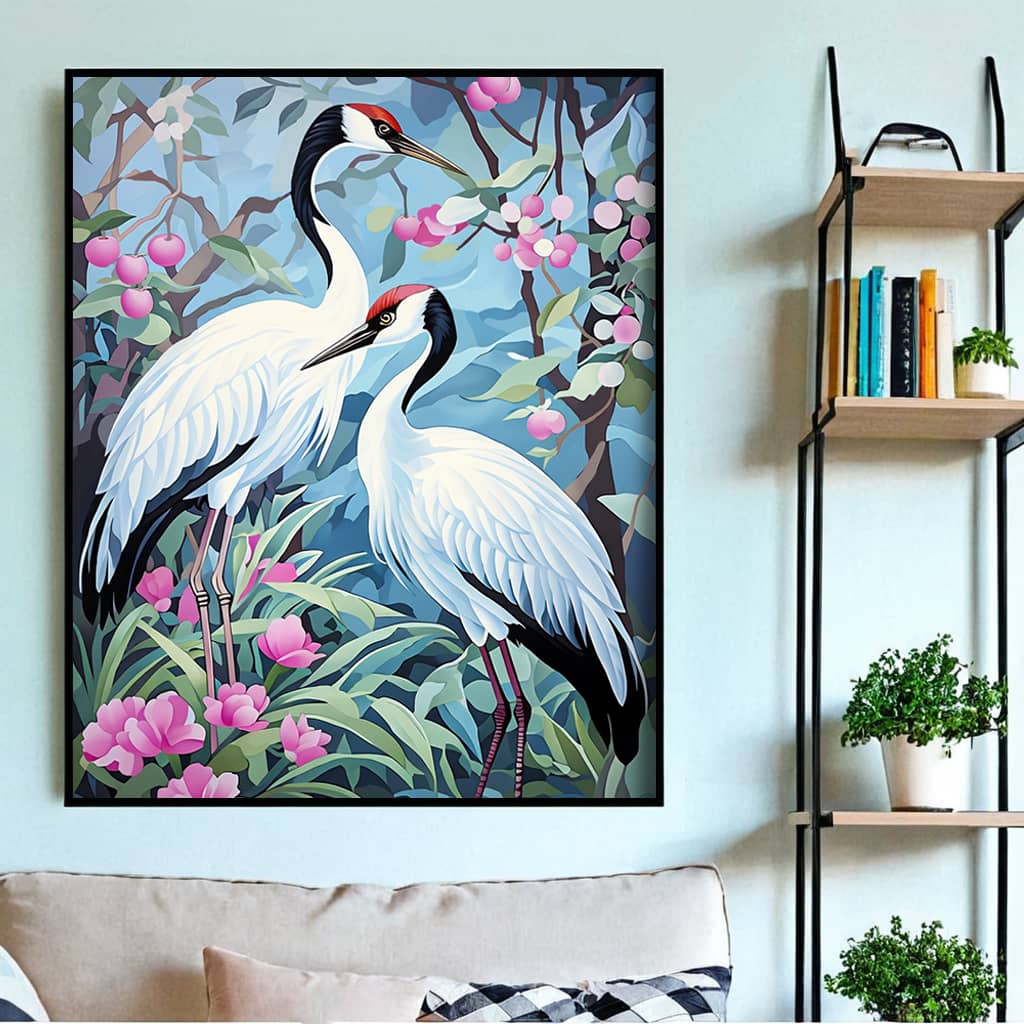 Couple of Sandhill Cranes - Paint by Numbers Kit