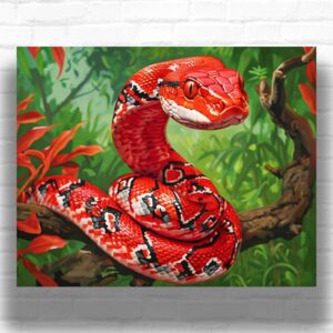 Cute Milk Snake - Paint by Numbers Kit