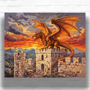 The Dragon Castle - Paint by Numbers Kit