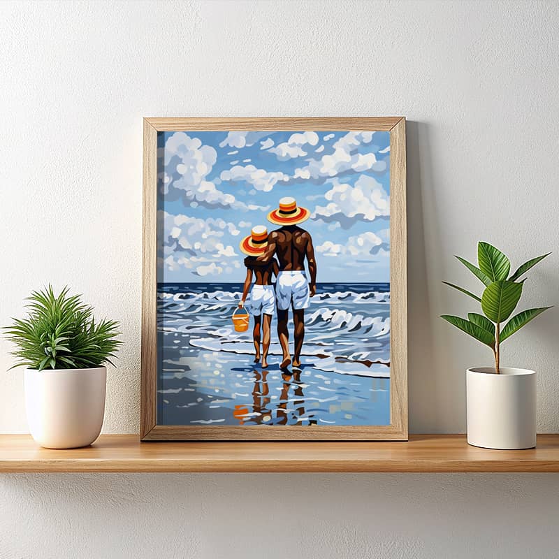 Looking at Sea - Paint by Number
