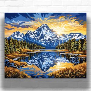 Mount Baker at Sunrise - Paint by Numbers Kit