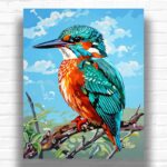 Common Kingfisher Bird - Paint by Numbers Common Kingfisher Bird - Paint by Numbers