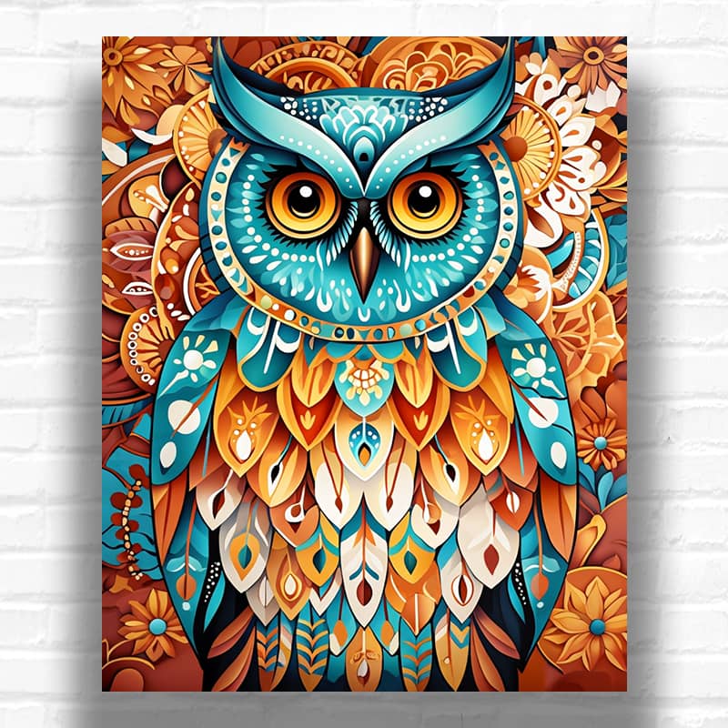 Mandala Circle Owl