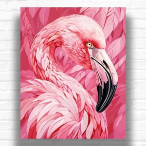Pink Flamingo - Paint by Numbers Kit