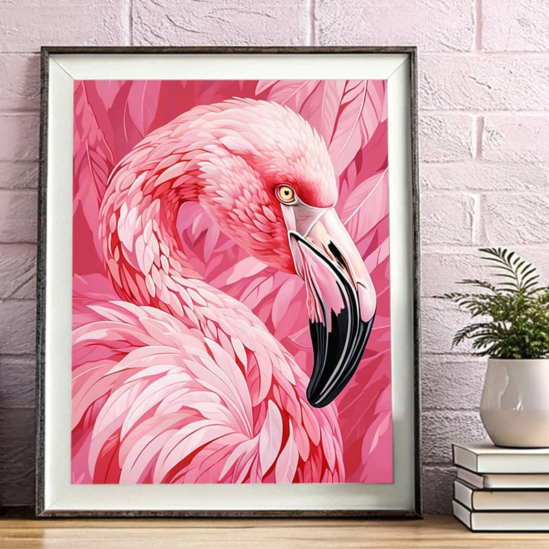 Pink Flamingo - Paint by Numbers