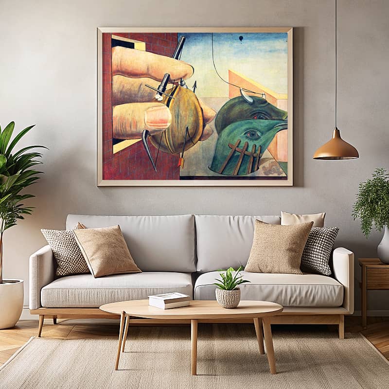 Oedipus Rex by Max Ernst Paint by Number - Famous Surrealism Wall Art