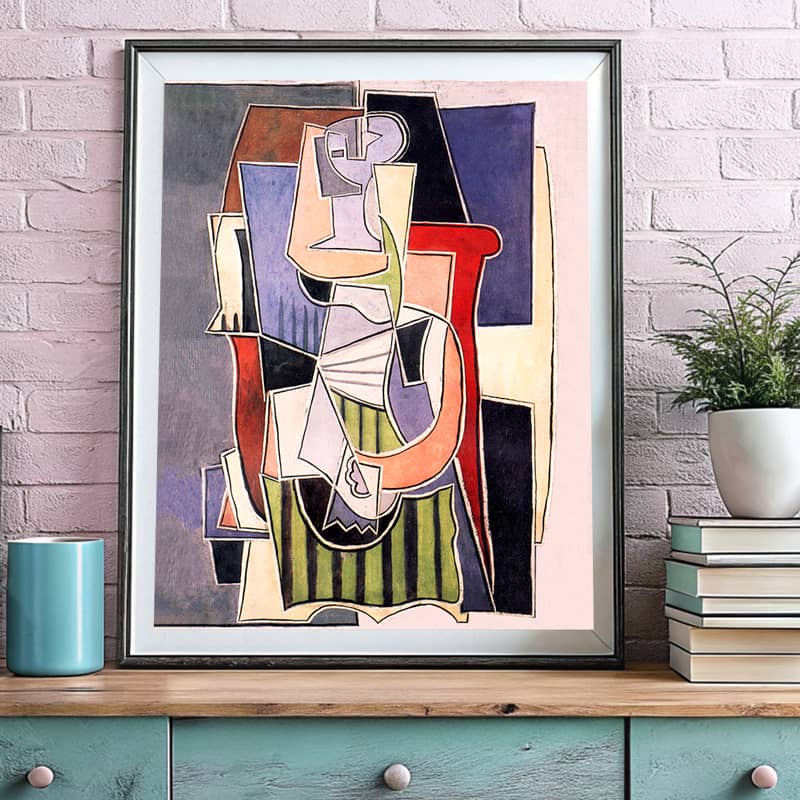 Woman Sitting in an Armchair by Pablo Picasso Paint by Number - Famous Art