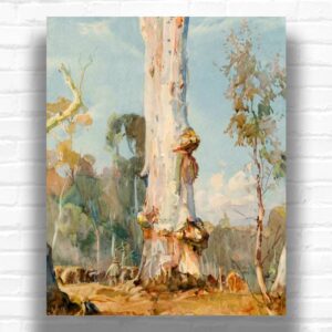 A Lord of the Bush by Hans Heysen Paint by Number - Classic Australian Landscape