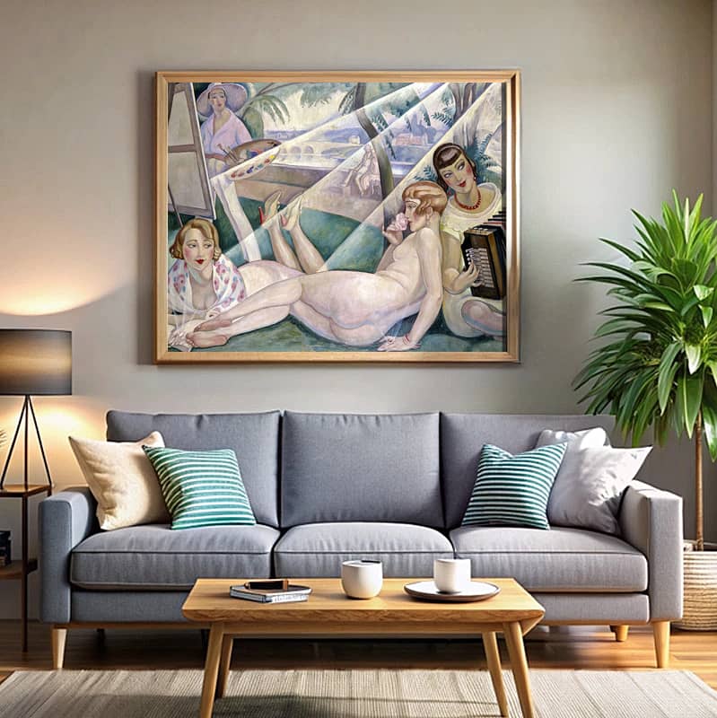 A Summer Day by Gerda Wegener Paint by Number - Nude Art Deco