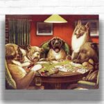 A Waterloo by Cassius Marcellus Coolidge Paint by Numbers – Dogs Playing Poker Art