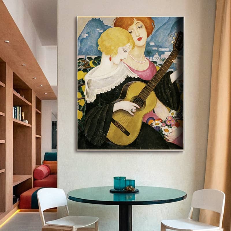 Air De Capri by Gerda Wegener Paint By Number – Famous Art Deco Art