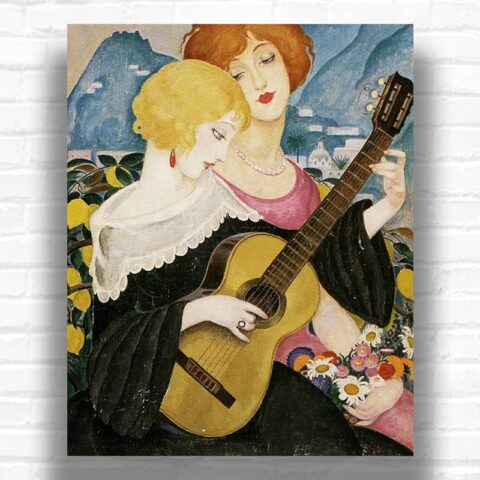 Air De Capri by Gerda Wegener Paint By Numbers – Famous Art Deco Art