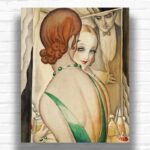 At the Mirror by Gerda Wegener Paint by Numbers Kit – Famous Art Deco