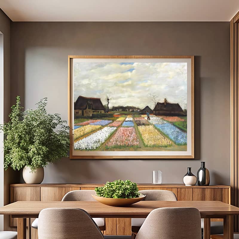 Bulb Fields by Vincent van Gogh Paint by Number - Famous Countryside Art