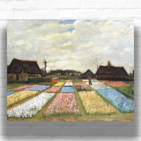 Bulb Fields by Vincent van Gogh Paint by Numbers - Famous Countryside Art