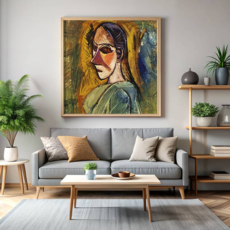 Bust of Young Woman from Avignon by Pablo Picasso Paint by Number - Famous Art