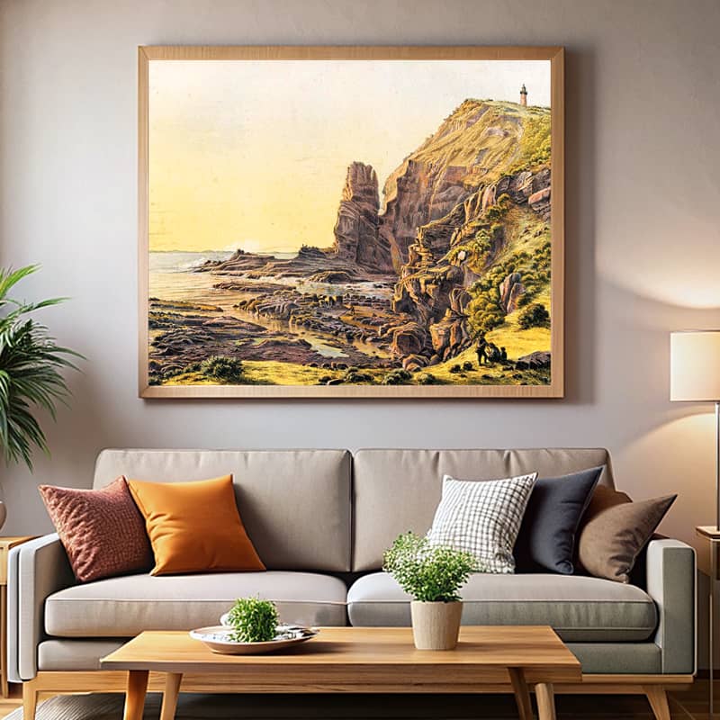 Castle Rock, Cape Schanck by Eugene von Guerard - Paint by Number