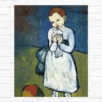 Child with Dove by Picasso Paint by Numbers Kit – Blue Period Classic