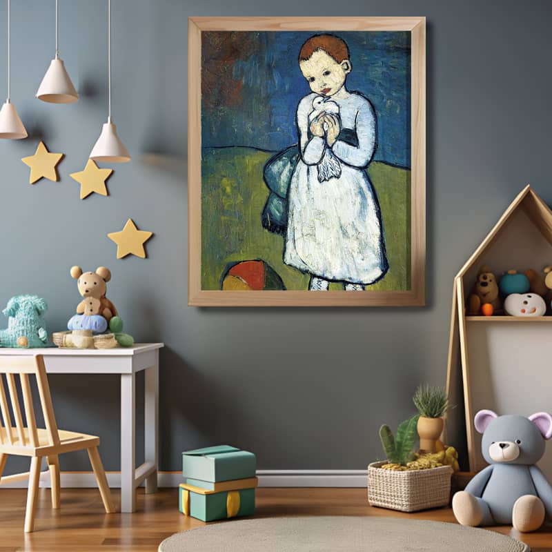 Child with Dove by Picasso Paint by Numbers – Blue Period Classic