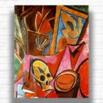 Composition with Skull by Picasso Paint by Numbers - Early Cubism Still Life