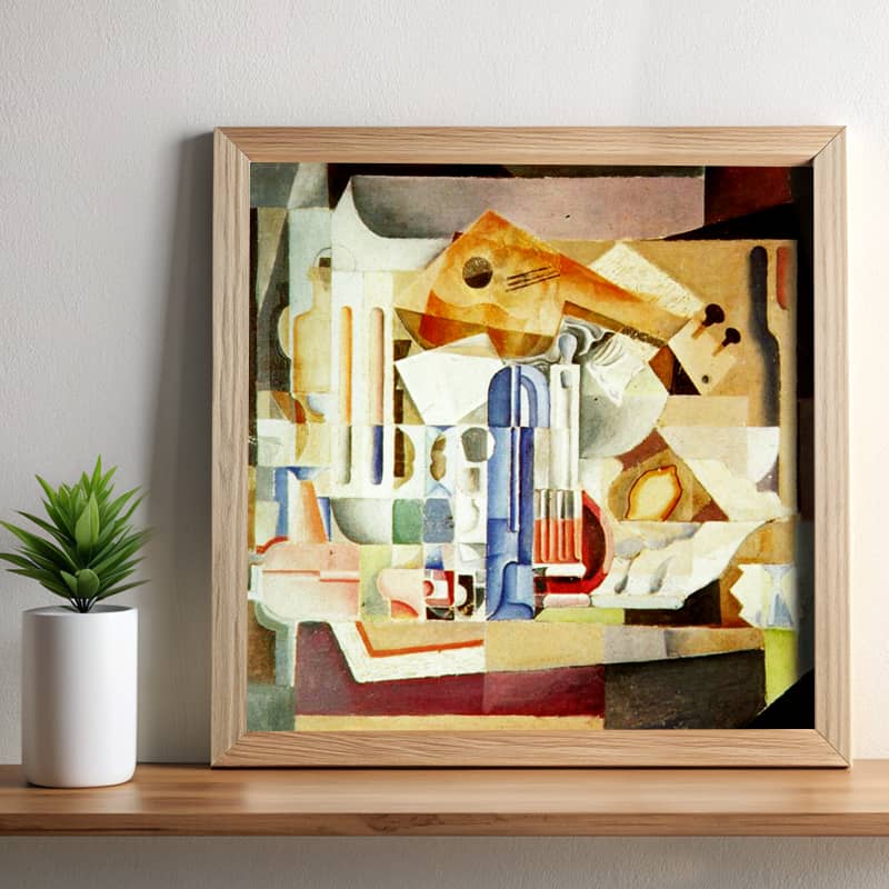 Crystalline Still Life by Salvador Dali Paint by Number – Cubism Famous Artwork
