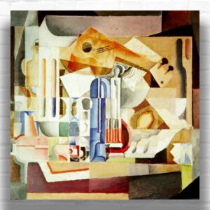 Crystalline Still Life by Salvador Dali Paint by Numbers – Cubism Famous Artwork