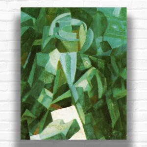 Cubist Composition - Portrait of a Seated Person Holding a Letter by Dali - Paint by Numbers
