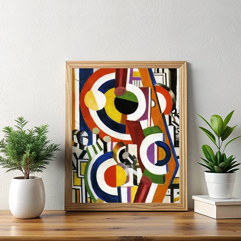 Discs by Fernand Leger Paint by Numbers - Geometric Colorful Abstract Art