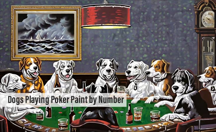 Dogs Playing Poker Paint by Number