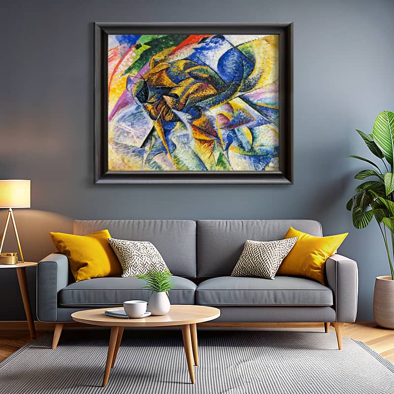 Dynamism of a Cyclist by Umberto Boccioni Paint by Number – Famous Abstract Art