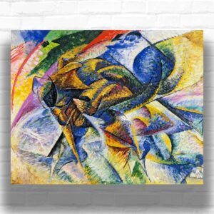 Dynamism of a Cyclist by Umberto Boccioni Paint by Numbers – Famous Abstract Art
