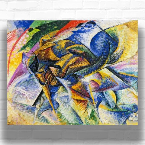 Dynamism of a Cyclist by Umberto Boccioni Paint by Numbers – Famous Abstract Art