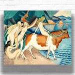 Europe on the Bull by Gerda Wegener Paint by Numbers – Art Deco Nude Art